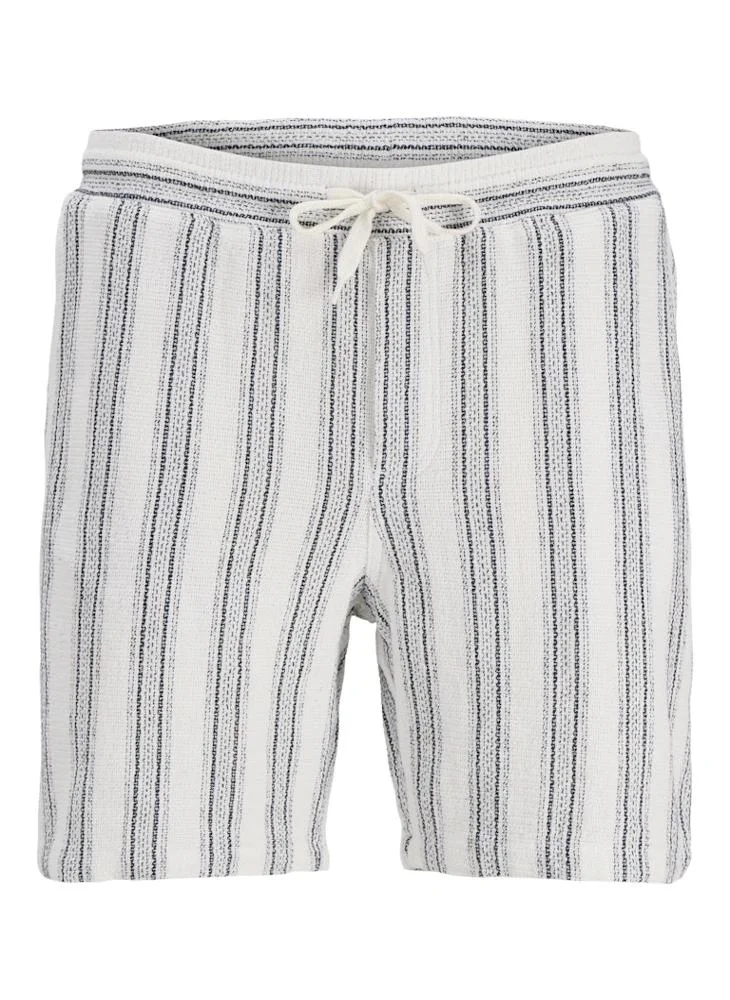 JACK & JONES Cloud Dancer Detail:Stripes Casual Stripe Jogger Shorts for Men | Best Price UAE
